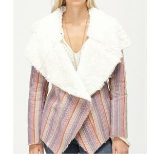 NWT Roxy Pacsun Moonstone Faux Fur Sherpa Lined Jacket Coat Size Small